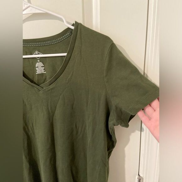🧡Dark Green V-Neck - Picture 2 of 4